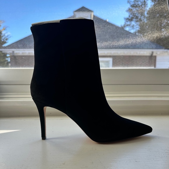 J. Crew Shoes - J. Crew Pointed Stiletto Ankle Boots in Suede
